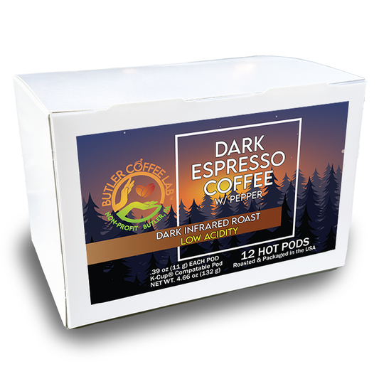 Dark Espresso Coffee w/Pepper